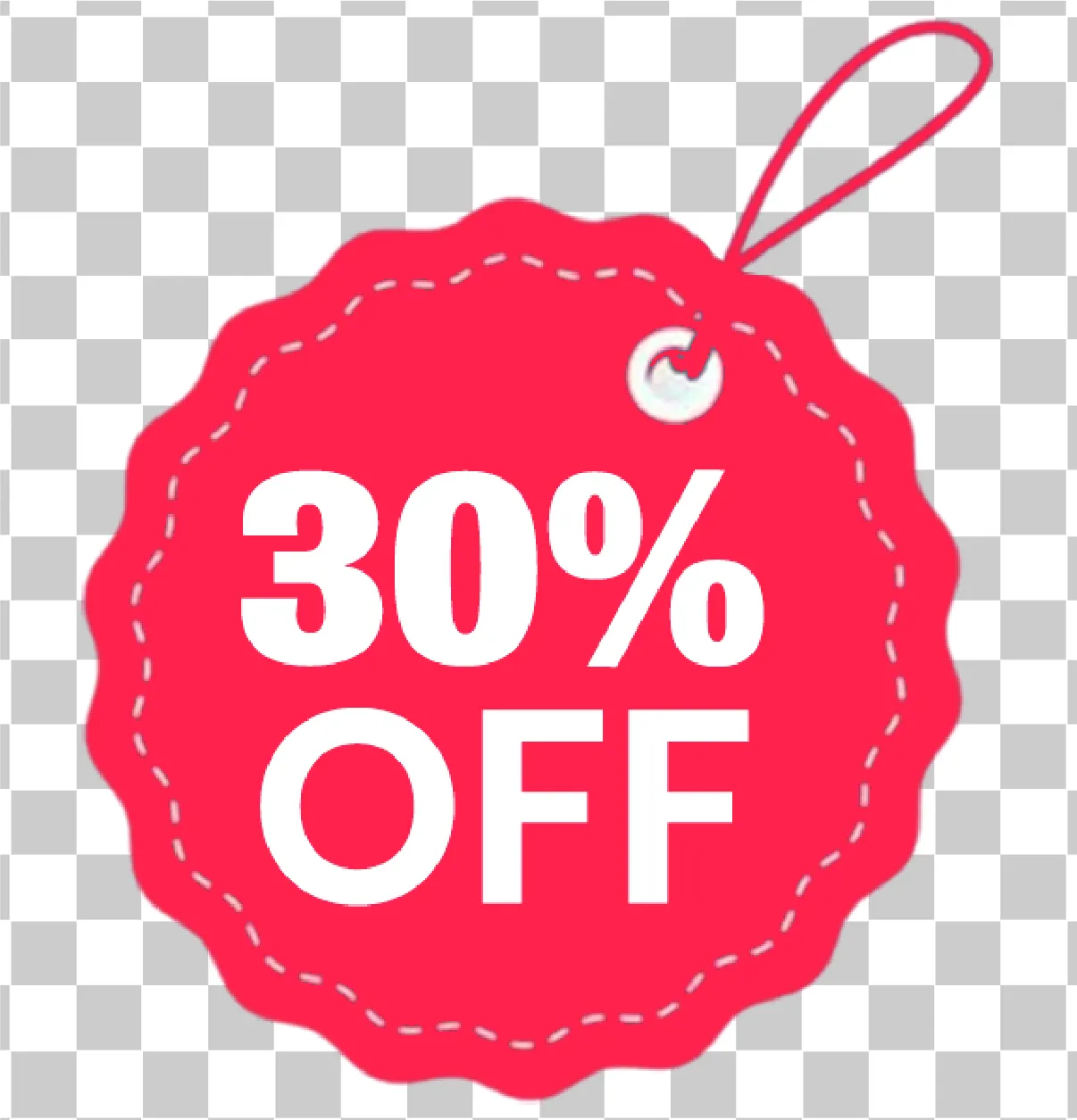 30% rabatt på rosa rabatttagg, Försäljningsetikett PNG & Procent Off Sticker Design Clipart, 