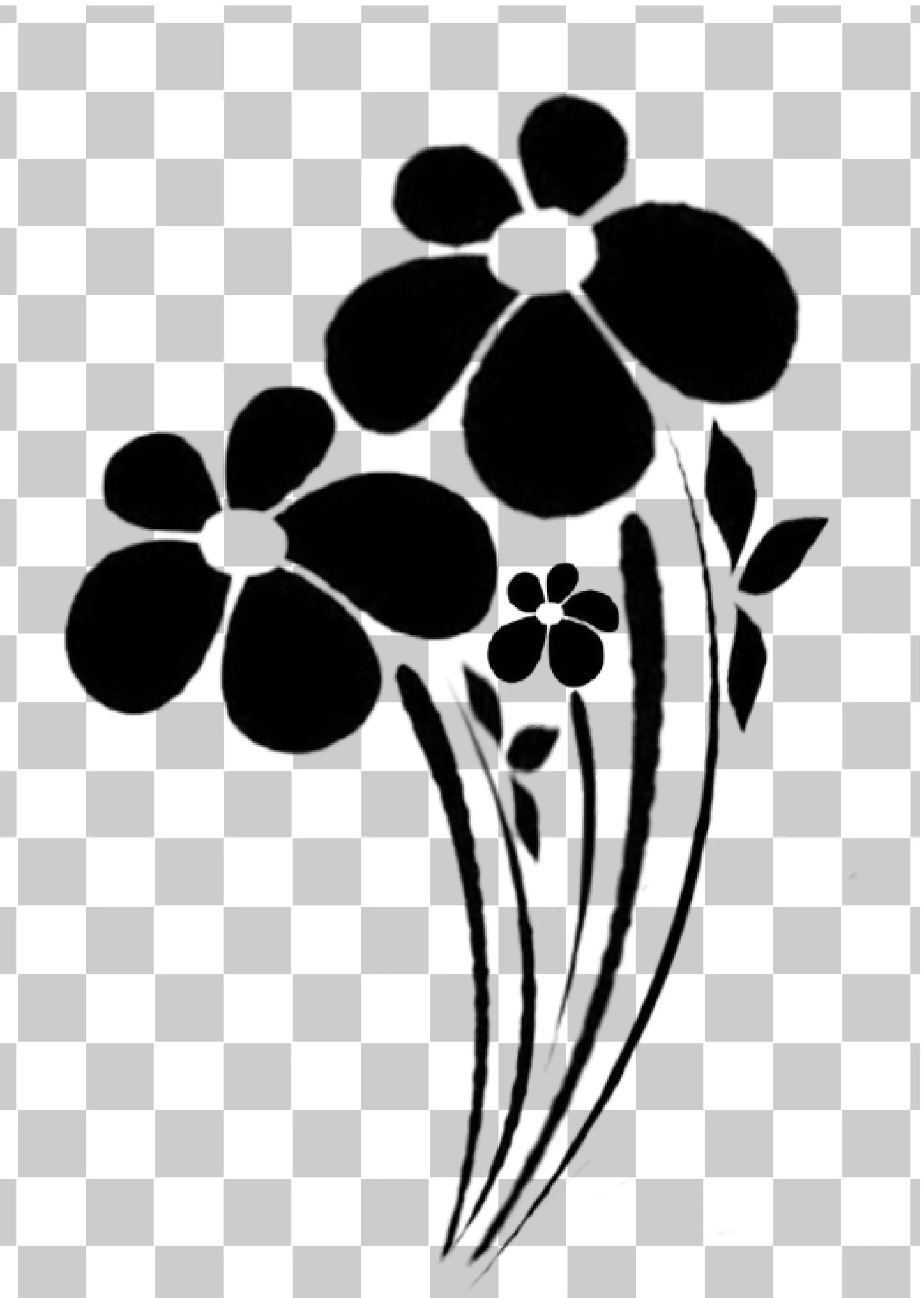 Zwart -witte bloem - Bloemontwerp, Rose Clipart & Sticker PNG, 