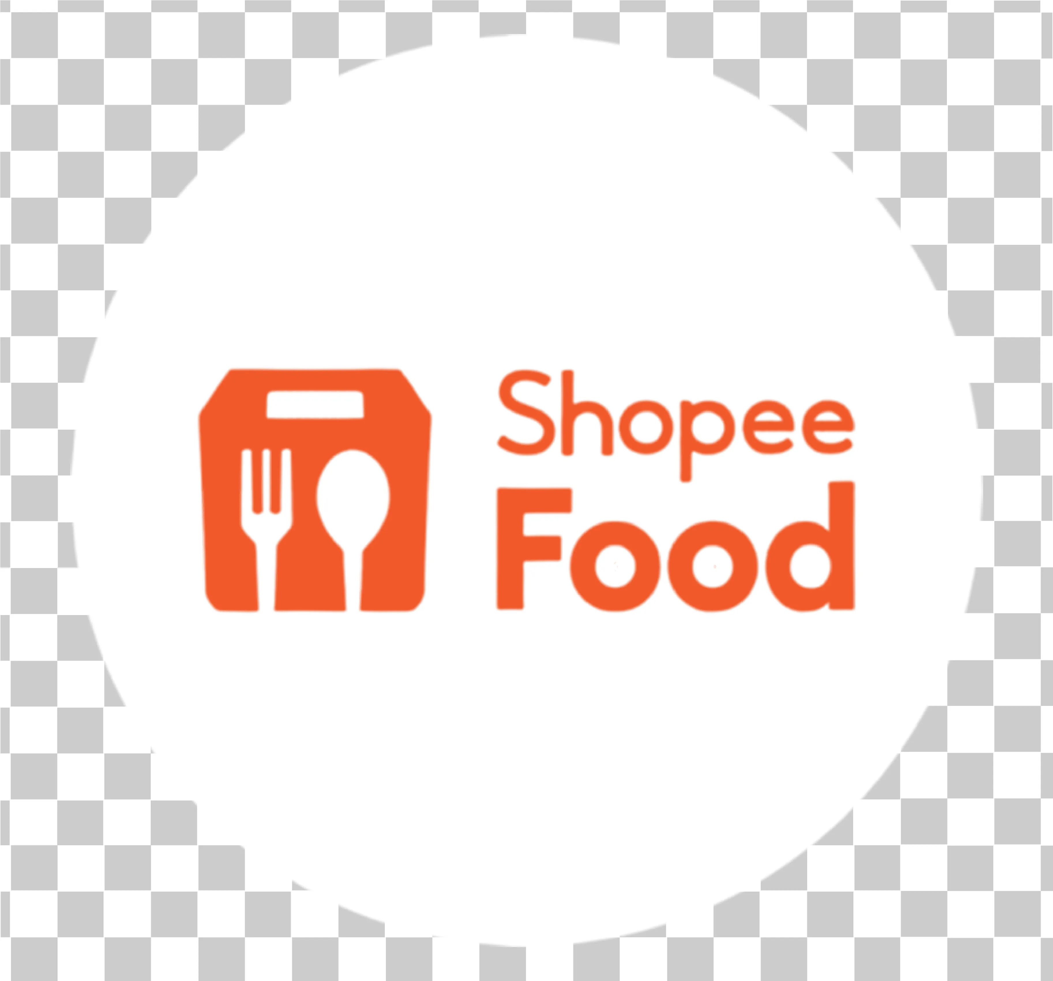 Shopee Food-logotyp-E-handel Mat-appikon för Shopee Indonesia, 