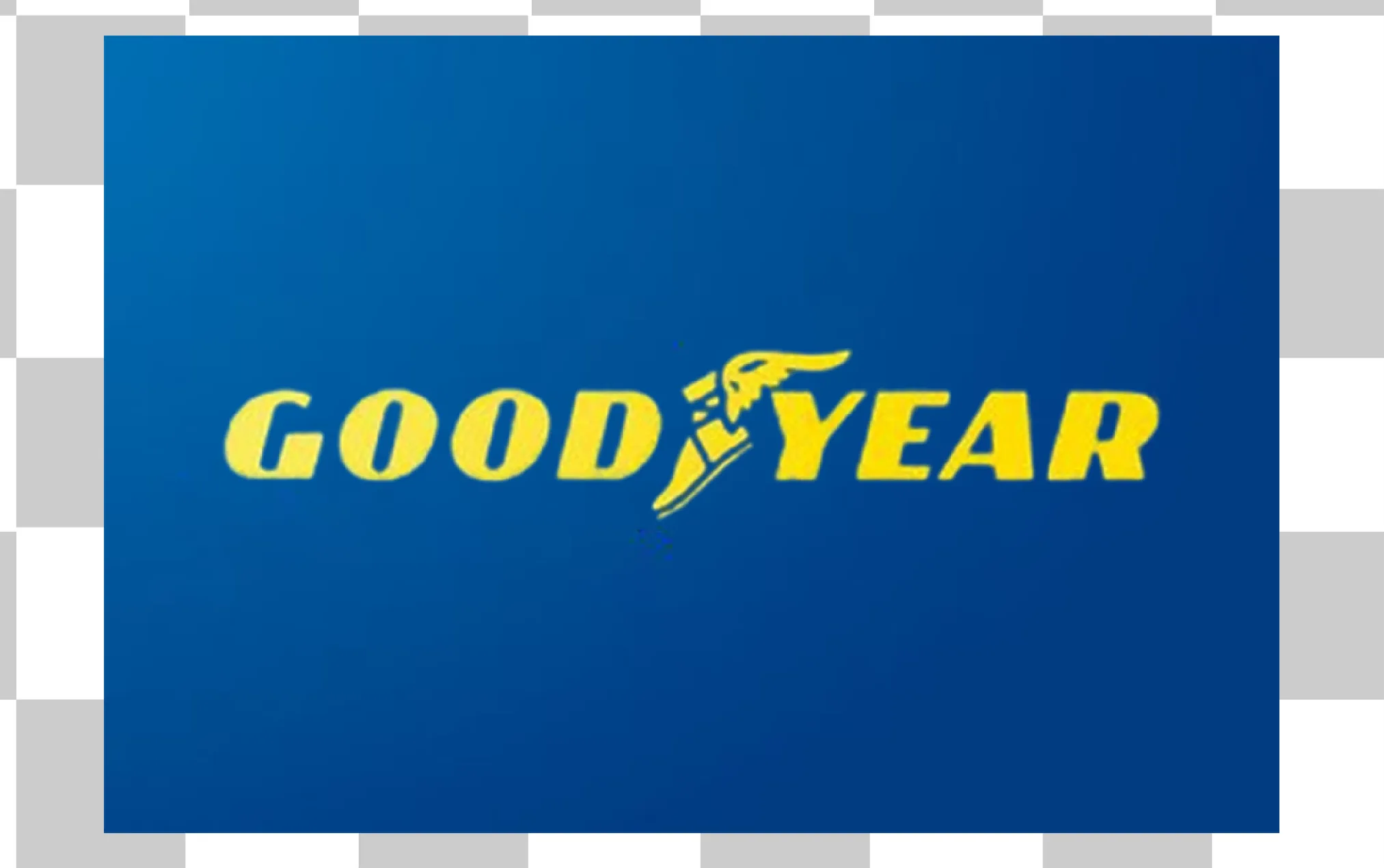 Goodyear Logo, Hd png, Goodyear Tire Company Logo, Goodyear Blimp, Gubber Company Emblem, Blaues und gelbes Design, 