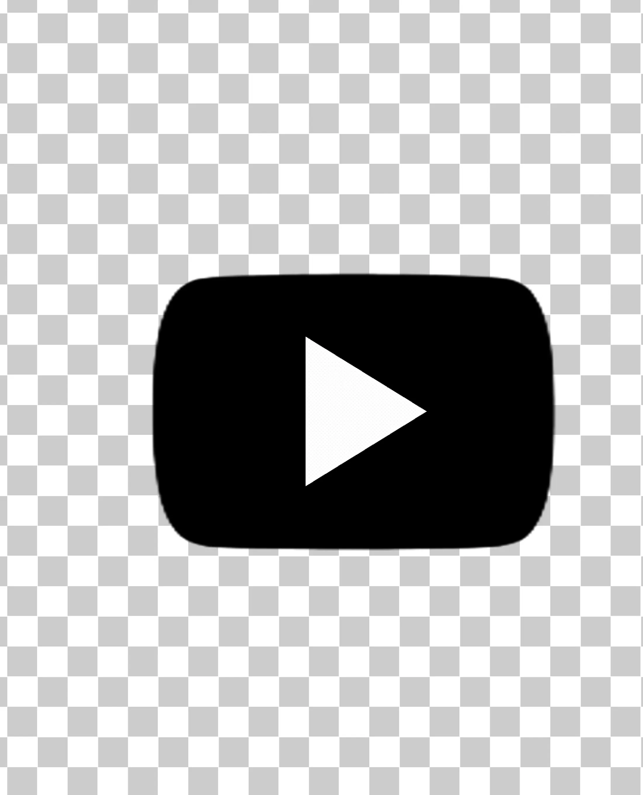 Logo Black YouTube PNG, Tombol & Ikon Putar YouTube, YouTube, 