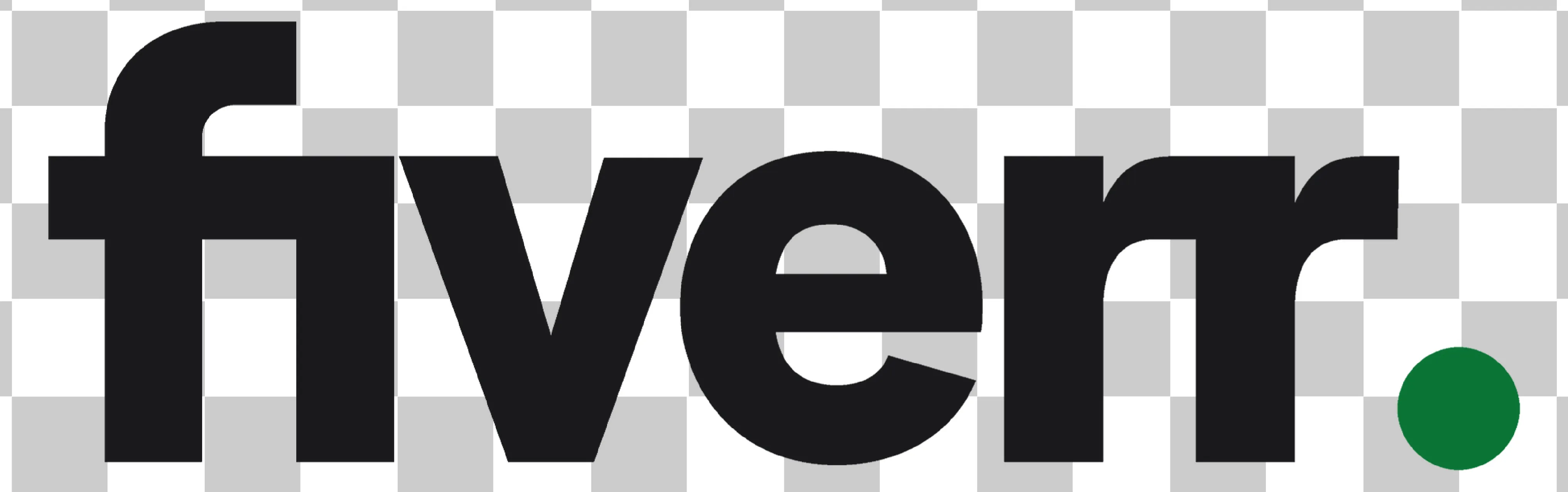 Nuevo logotipo de Fiverr PNG - icono transparente limpio en negro y verde para freelancers y marketing digital, 