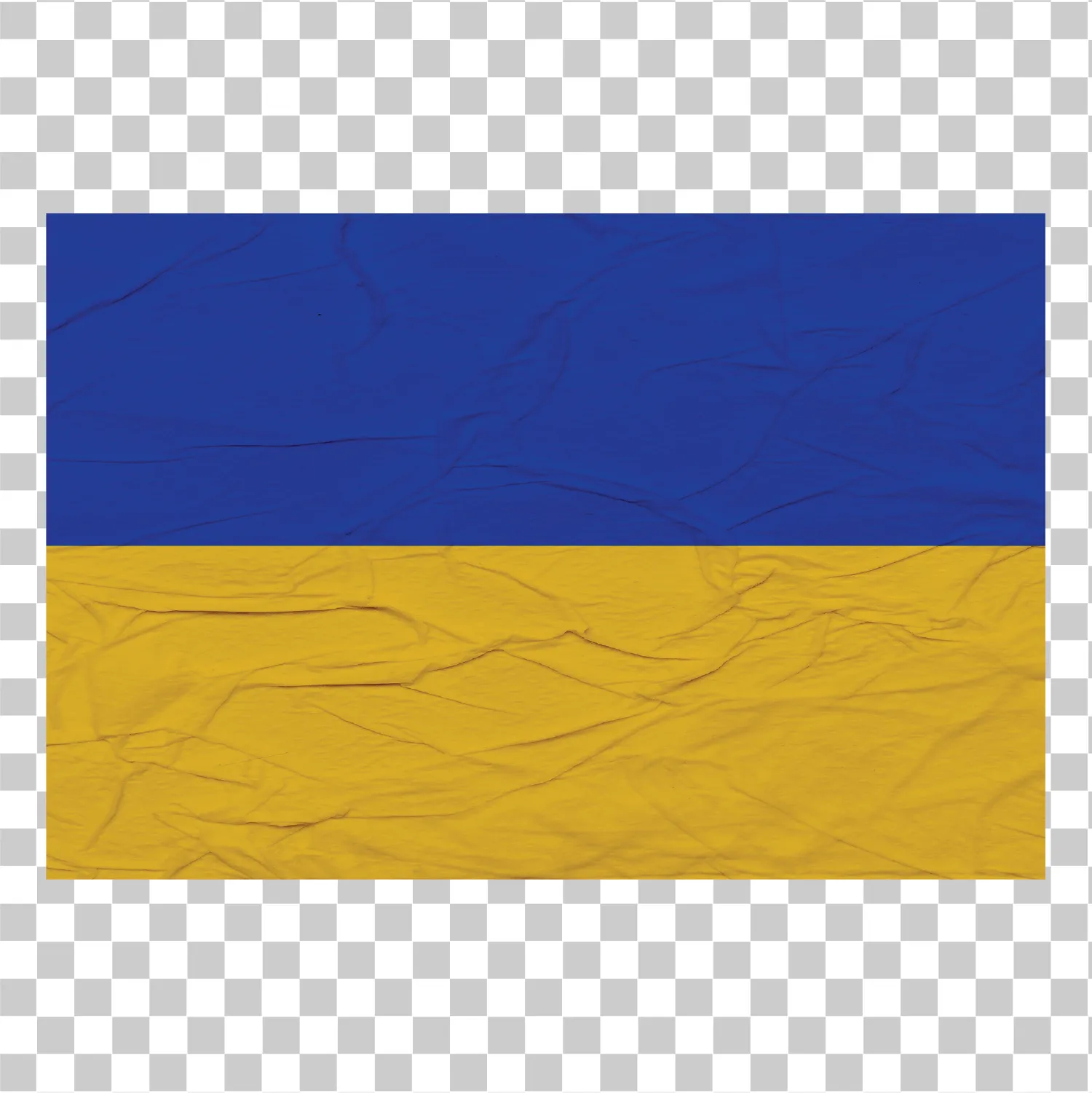 Ukrajina vlajka zmačkané řemeslné papírové textury, Modrá a žlutá ukrajinská vlajka PNG, Clipart symbolu nezávislosti, 