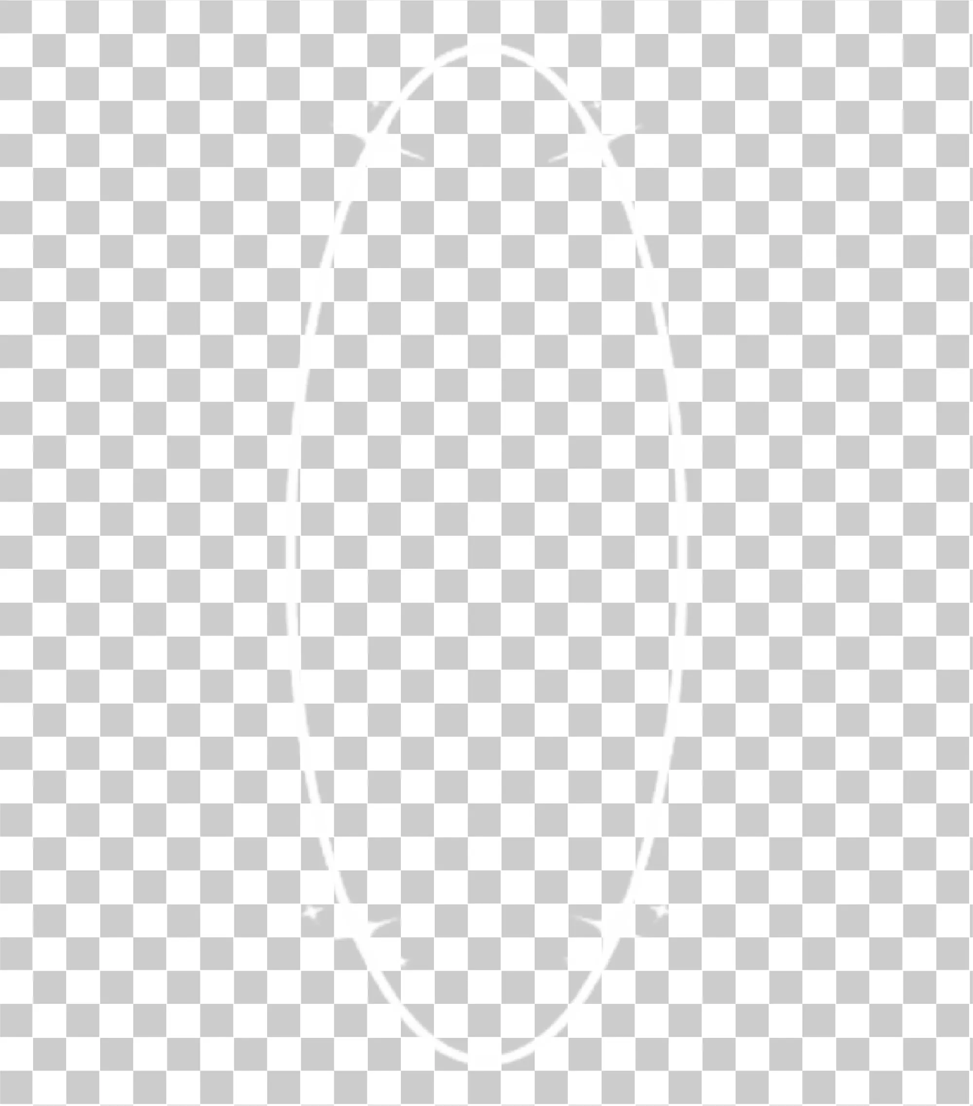 White Circle PNG, White Aesthetic, Line Art, Clipart, White Frame & Circle Border, 